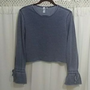 Distressed  cropped Alternative sweathirt